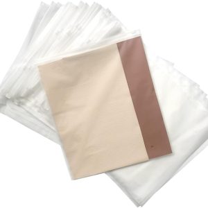 Oaixuilhy 50Pcs Frosted Zipper Bags for Clothes Reusable Travel Storage Bags Resealable Plastic Space Saver Bags Luggage Organiser for School Trip Sundries 11.8"x13.1" (30 * 35cm Matte)