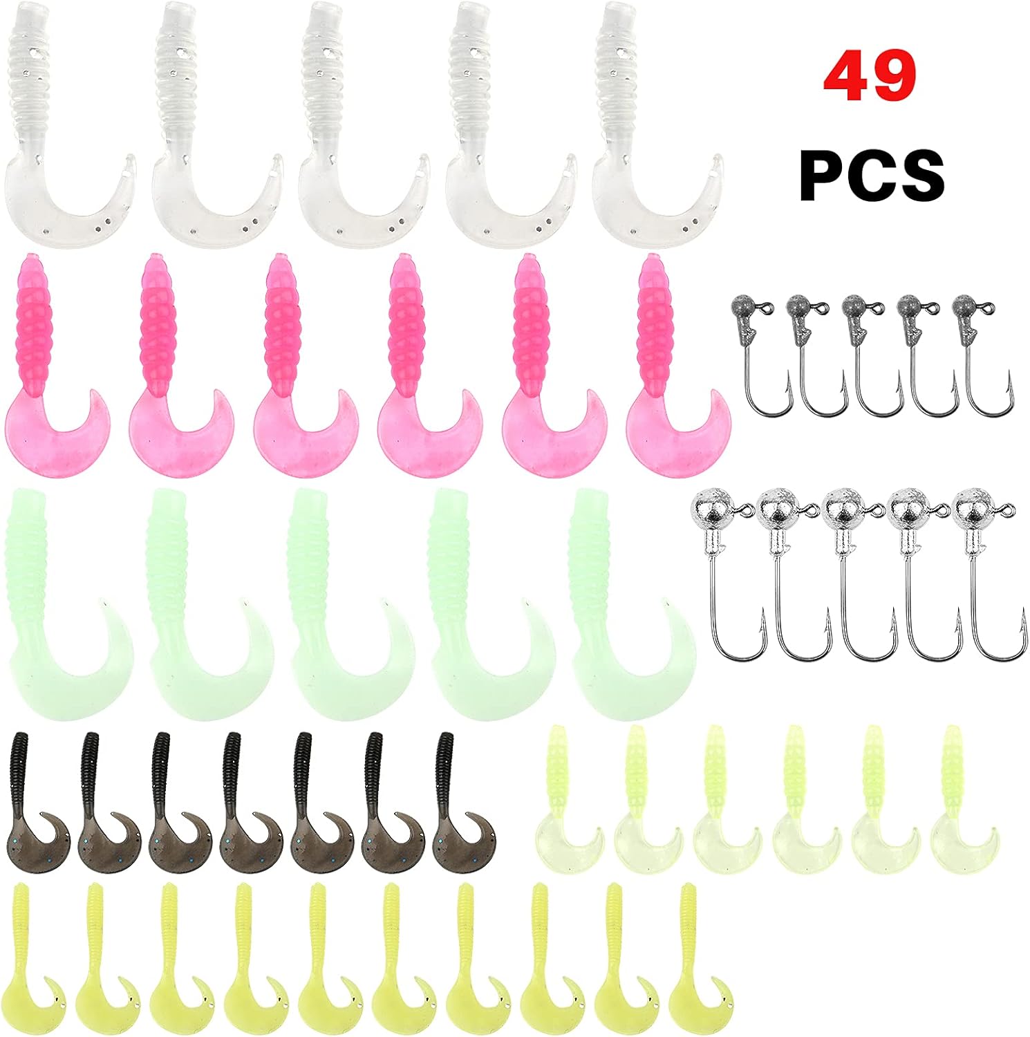 Telescopic Fishing Rod Reel Combo 2pcs 5.9FT/6.89FT Collapsible Fishing Pole Spinning Reel Lures Tackle Bag All-in-one Fishing Gear Fishing Rod Kit for Beginner Youth Adults Kids - Image 6